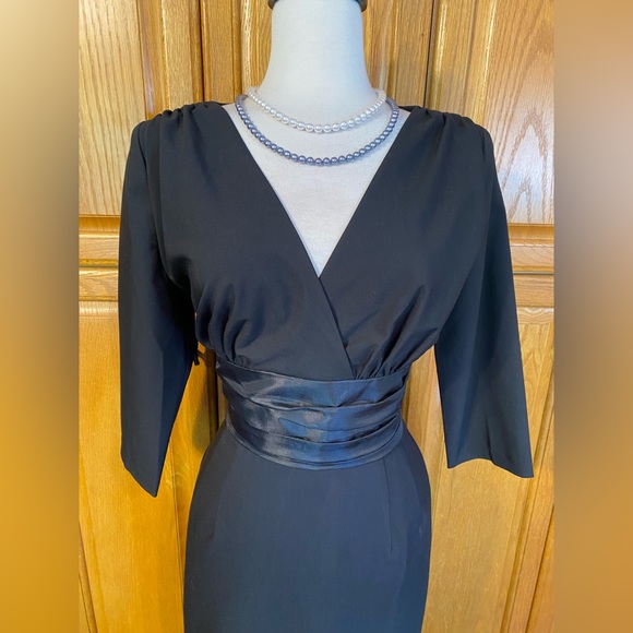 GLAMOUR BUNNY SOPHIA PINUP RETRO WIGGLE FITTED COCKTAIL PENCIL DRESS LARGE - Picture 5 of 11